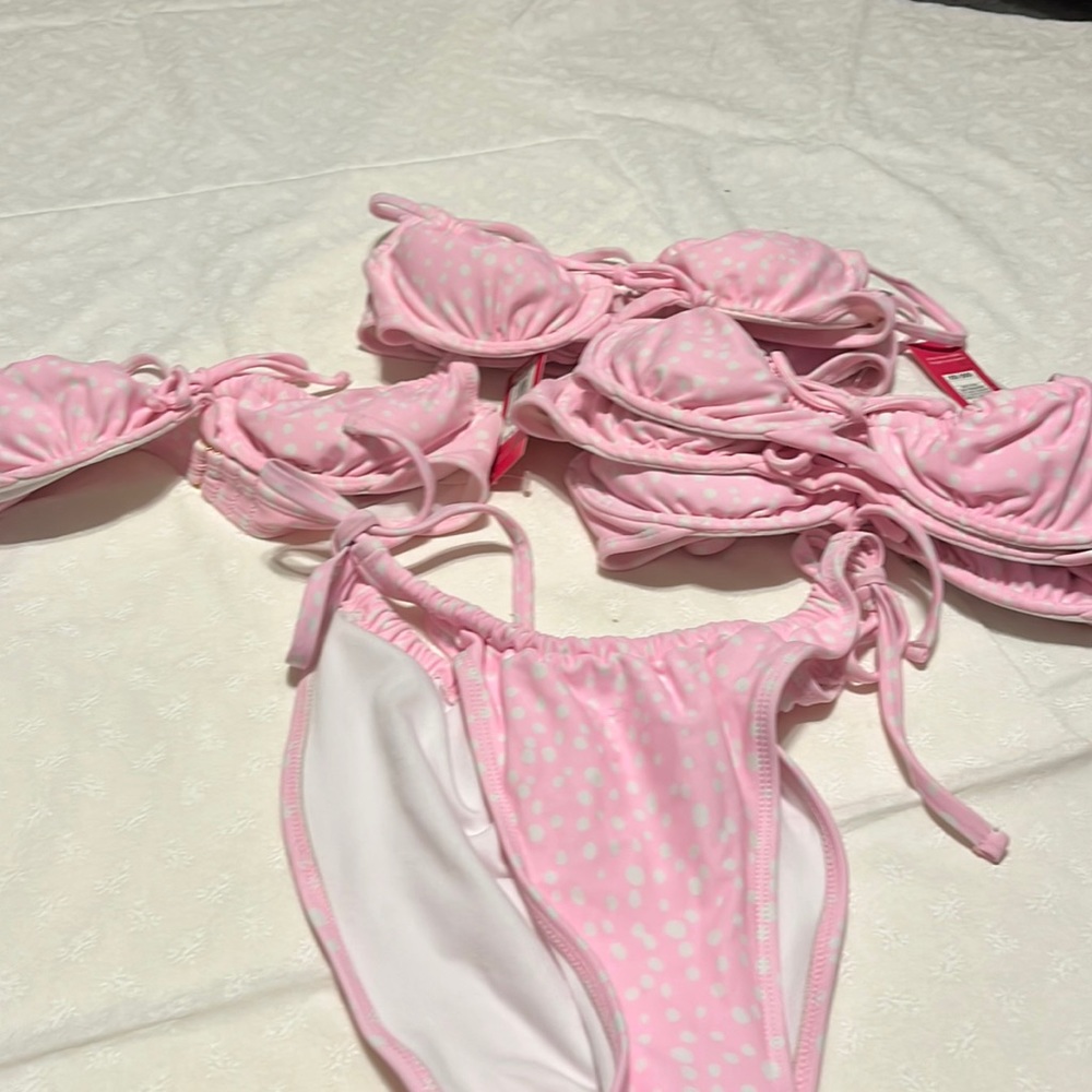 NWT pink polka dot